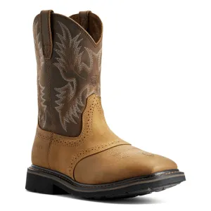 Ariat Men's Sierra Aged Bark Wide Square Toe Work Boots 10010148