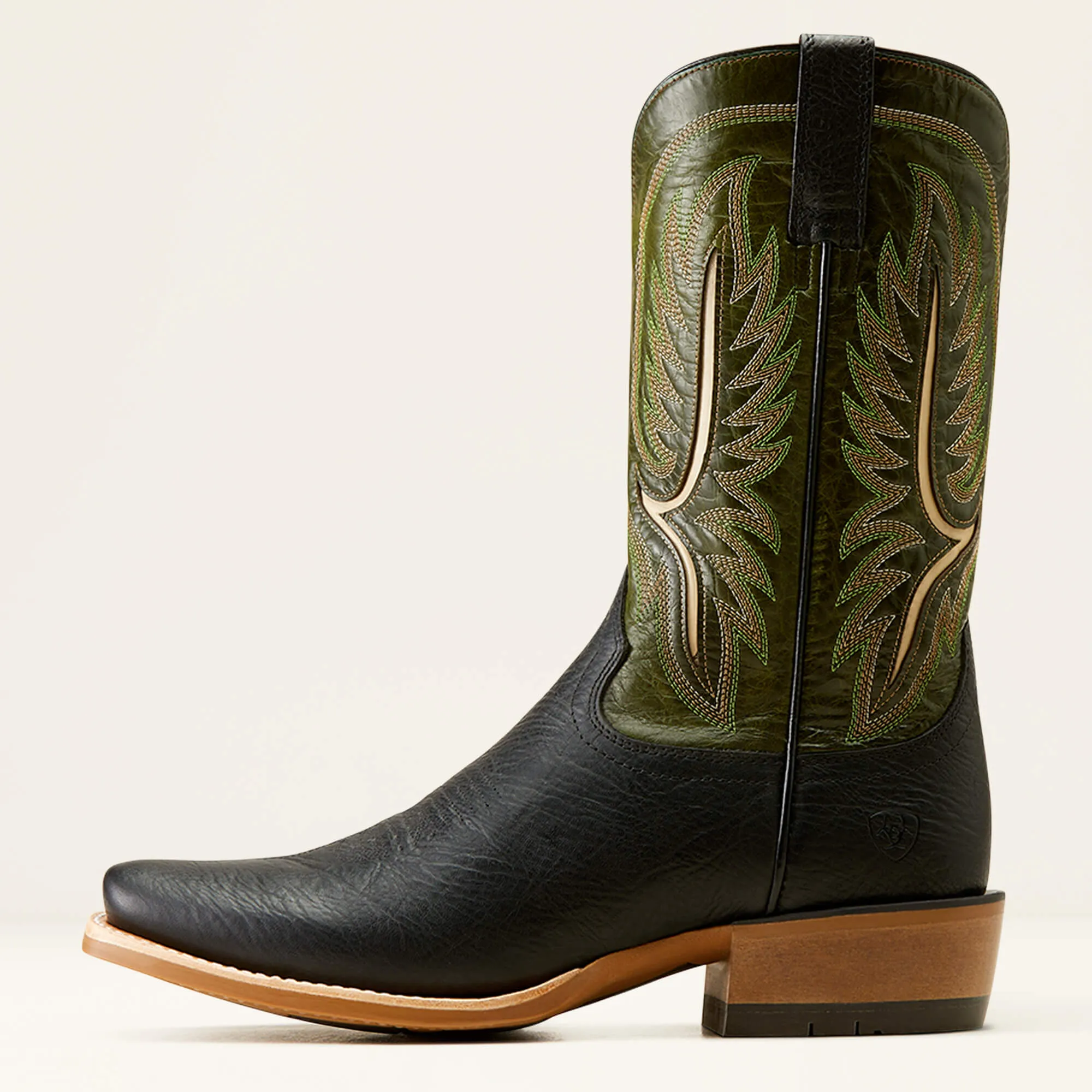 Ariat Men's Stadtler Western Boot in Black /Neon Lime