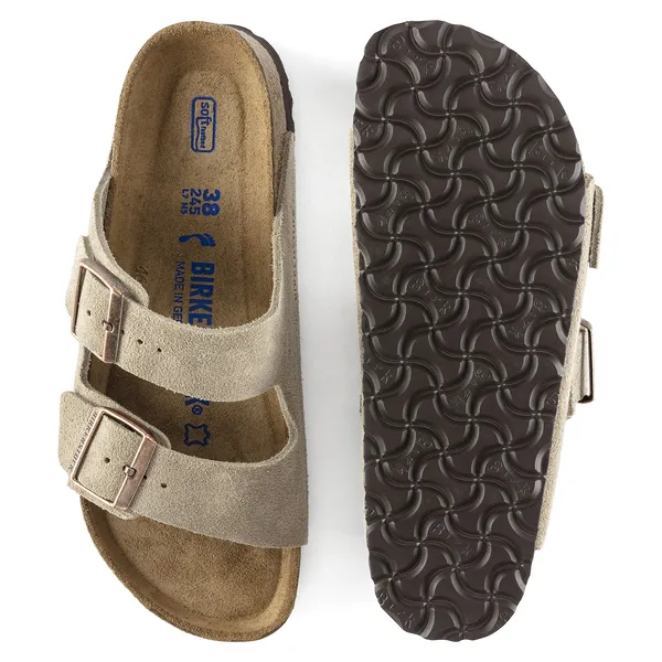 Arizona Soft Footbed Suede Leather - Taupe