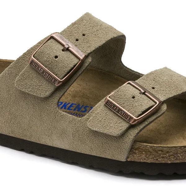 Arizona Soft Footbed Suede Leather - Taupe