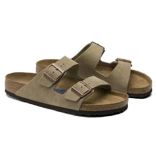 Arizona Soft Footbed Suede Leather - Taupe