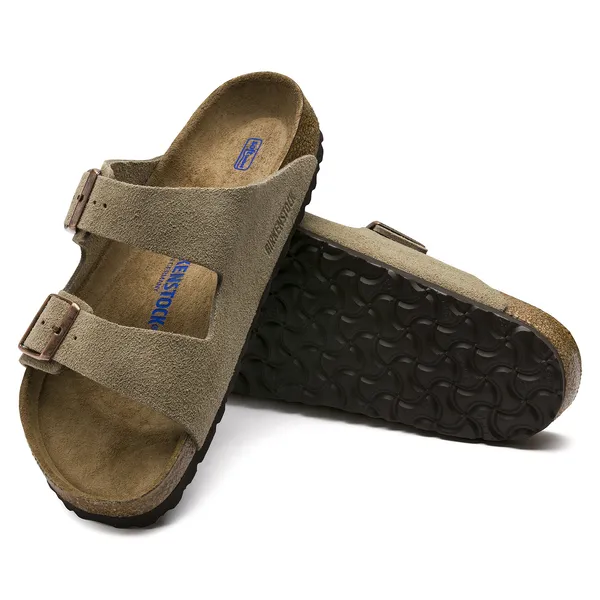 Arizona Soft Footbed Suede Leather - Taupe