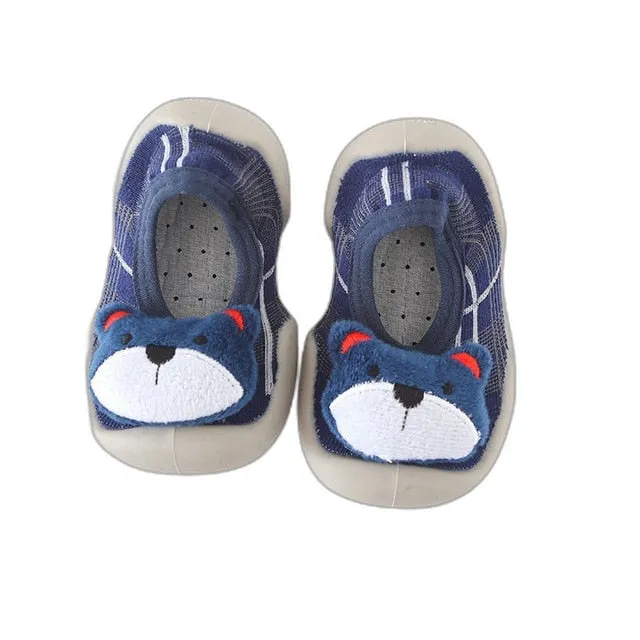 Baby Doll Sock Shoes - Blue Bear