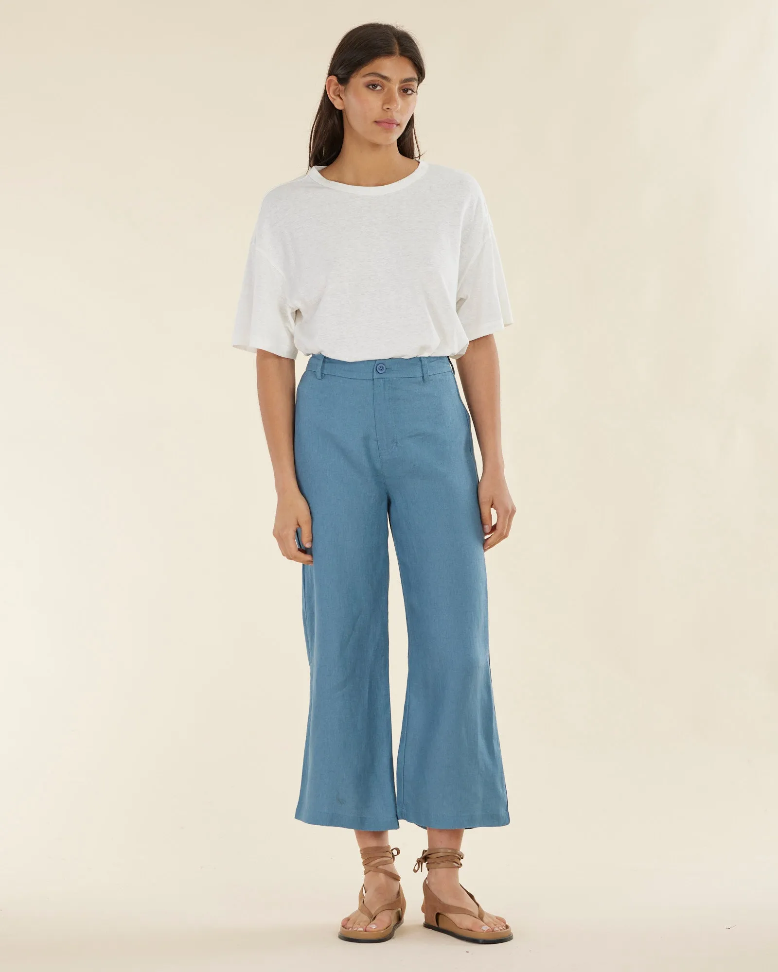 Barossa Linen Pant - Pacific