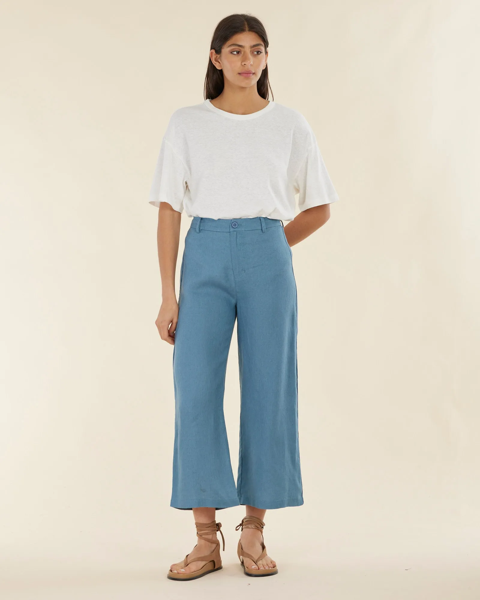 Barossa Linen Pant - Pacific