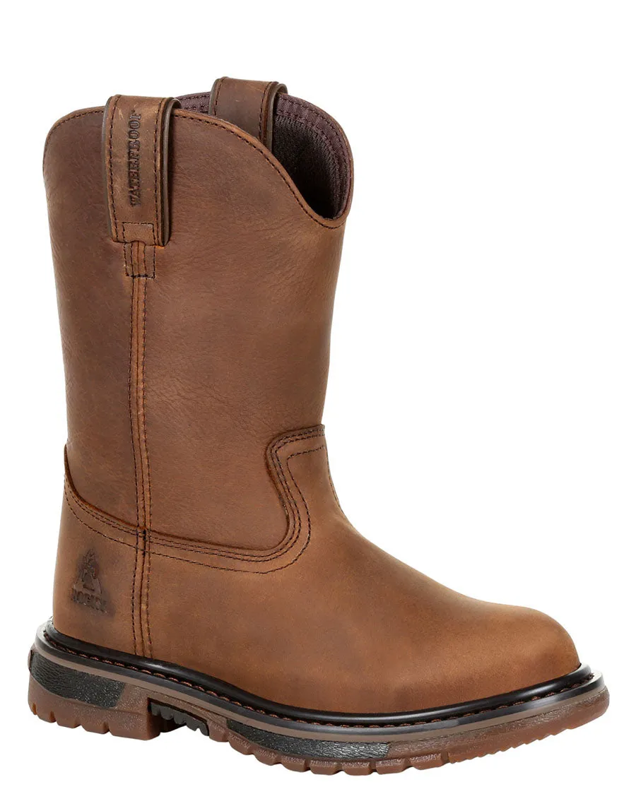 Big Kids' Original Ride FLX Waterproof Western Work Boots