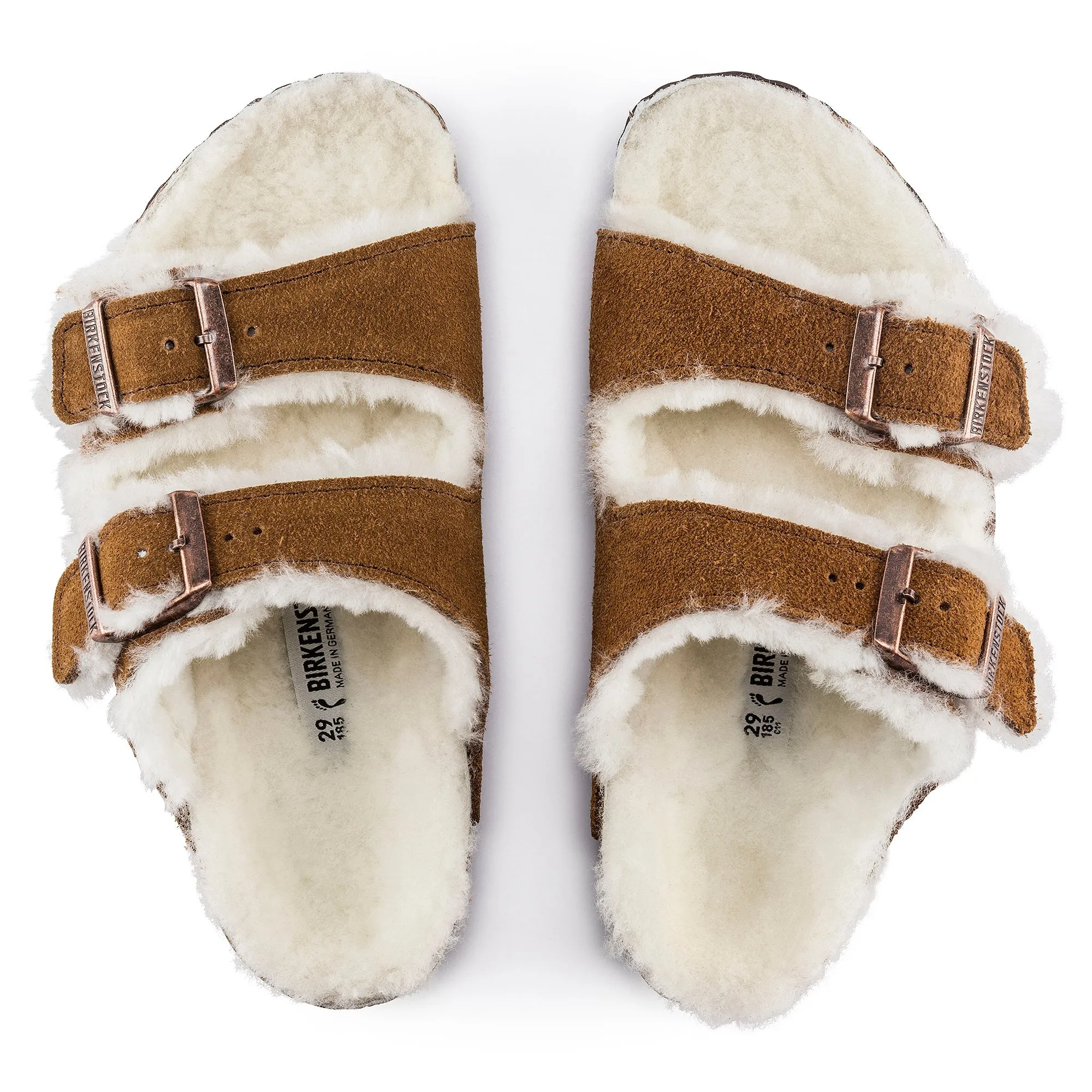 Birkenstock Arizona Shearling Suede Leather Kid's