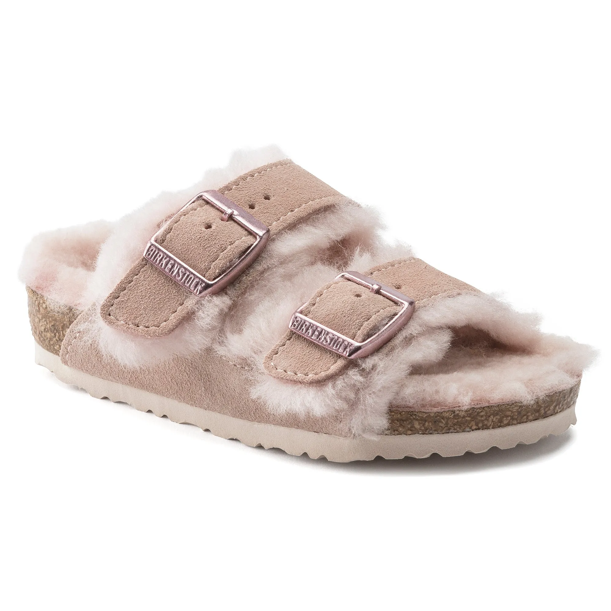 Birkenstock Arizona Shearling Suede Leather Kid's