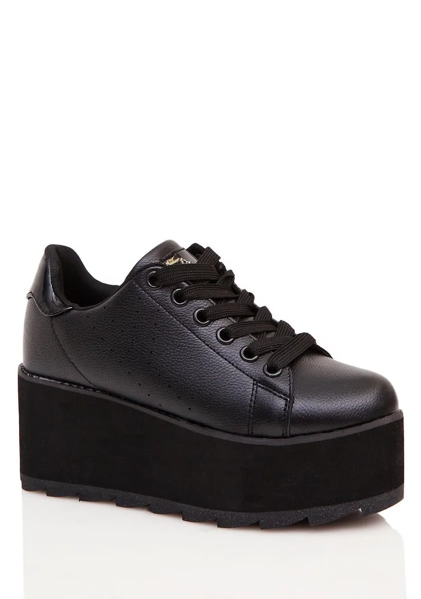 Black Lala Platform Sneakers