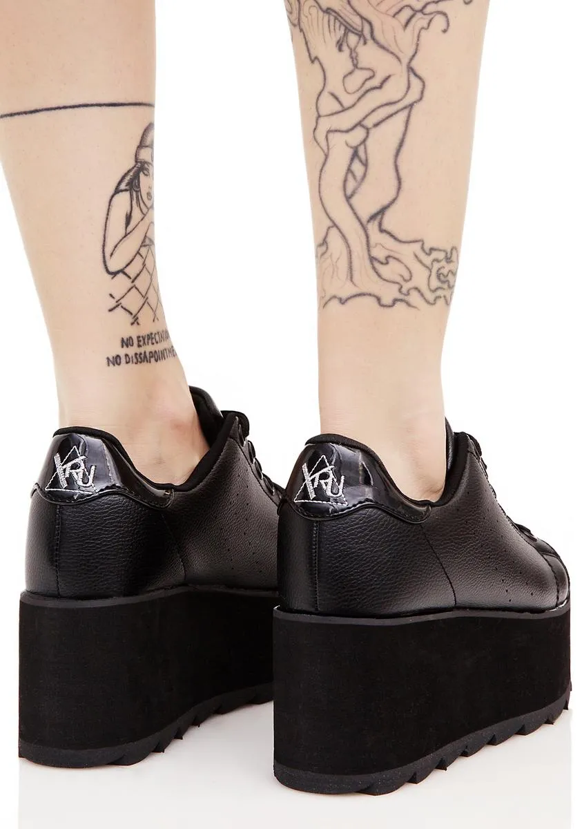 Black Lala Platform Sneakers