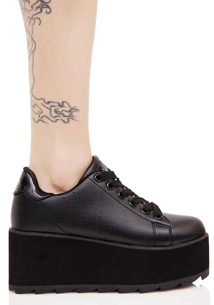 Black Lala Platform Sneakers