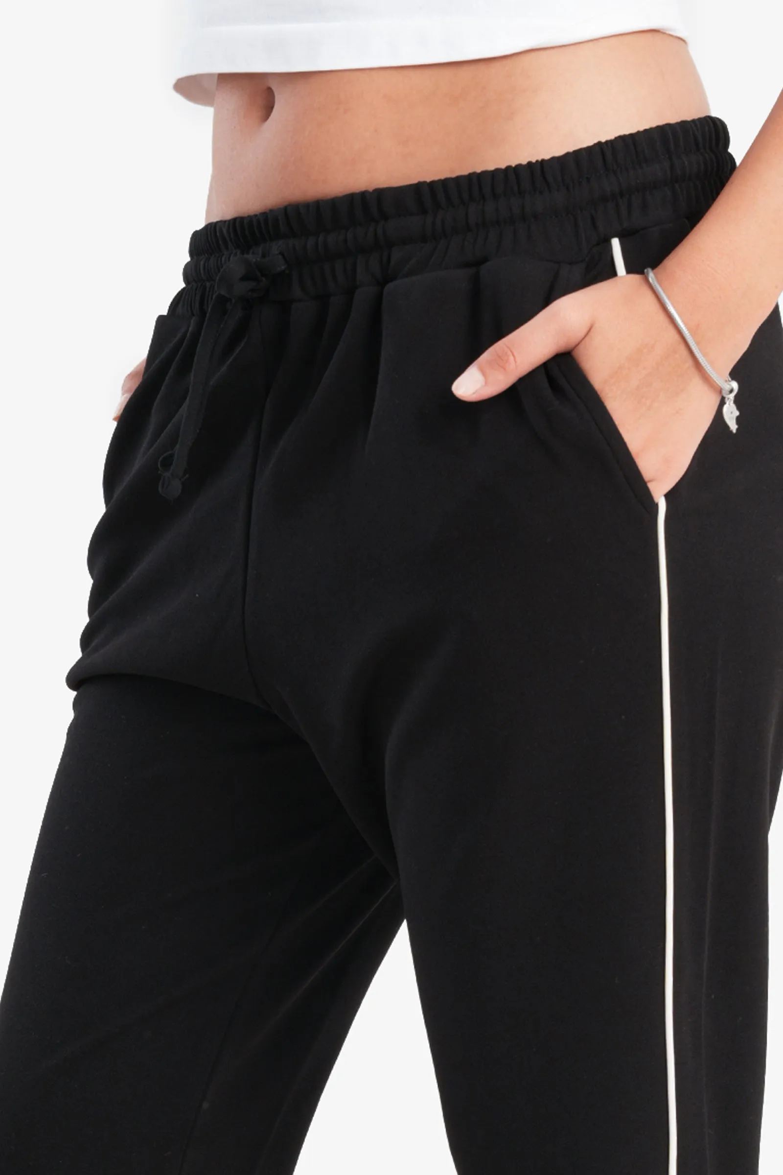 Black Microfiber Lounge Pants