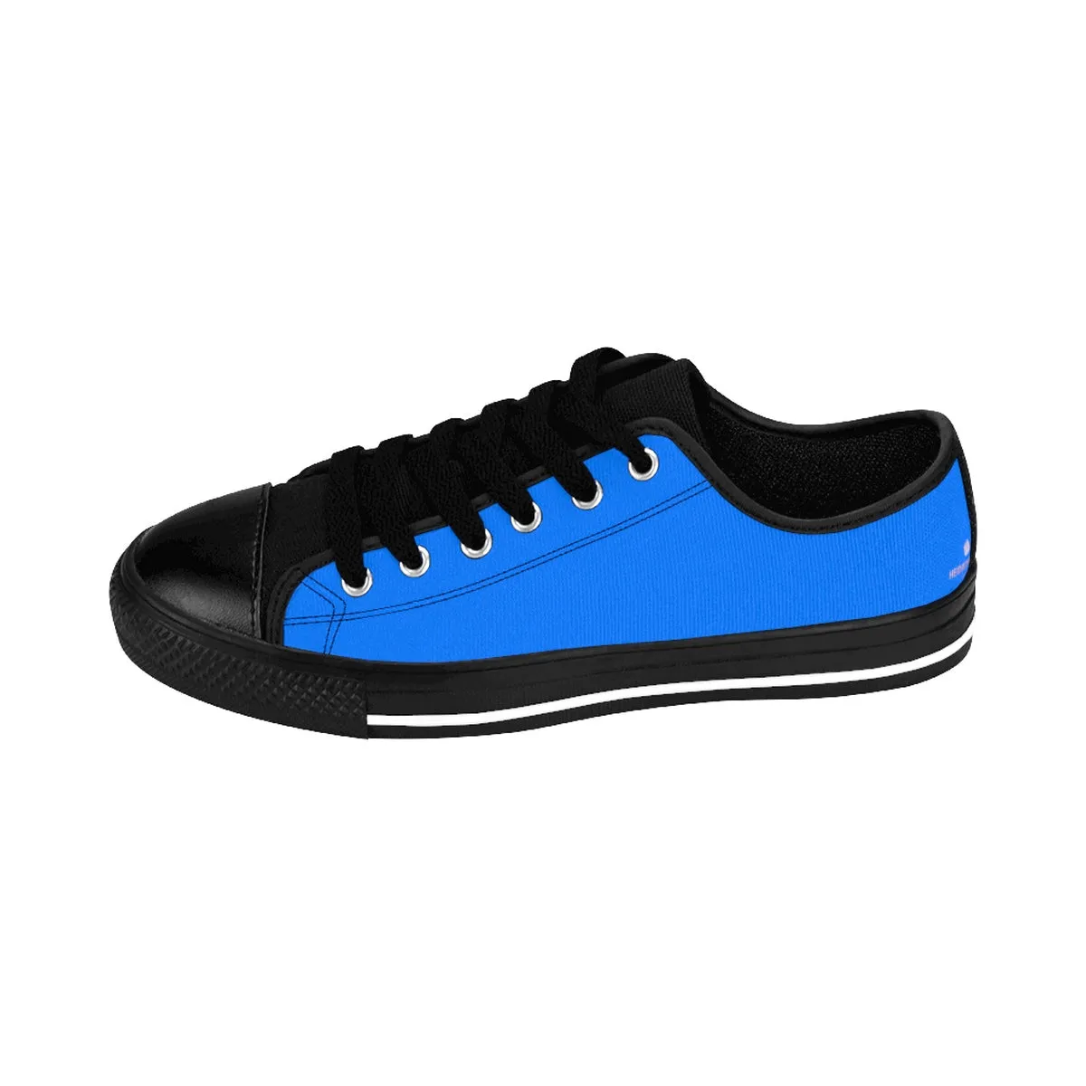 Blue Women's Low Tops, Designer Low Top Women's Sneakers Tennis Running Shoes (US Size: 6-12)