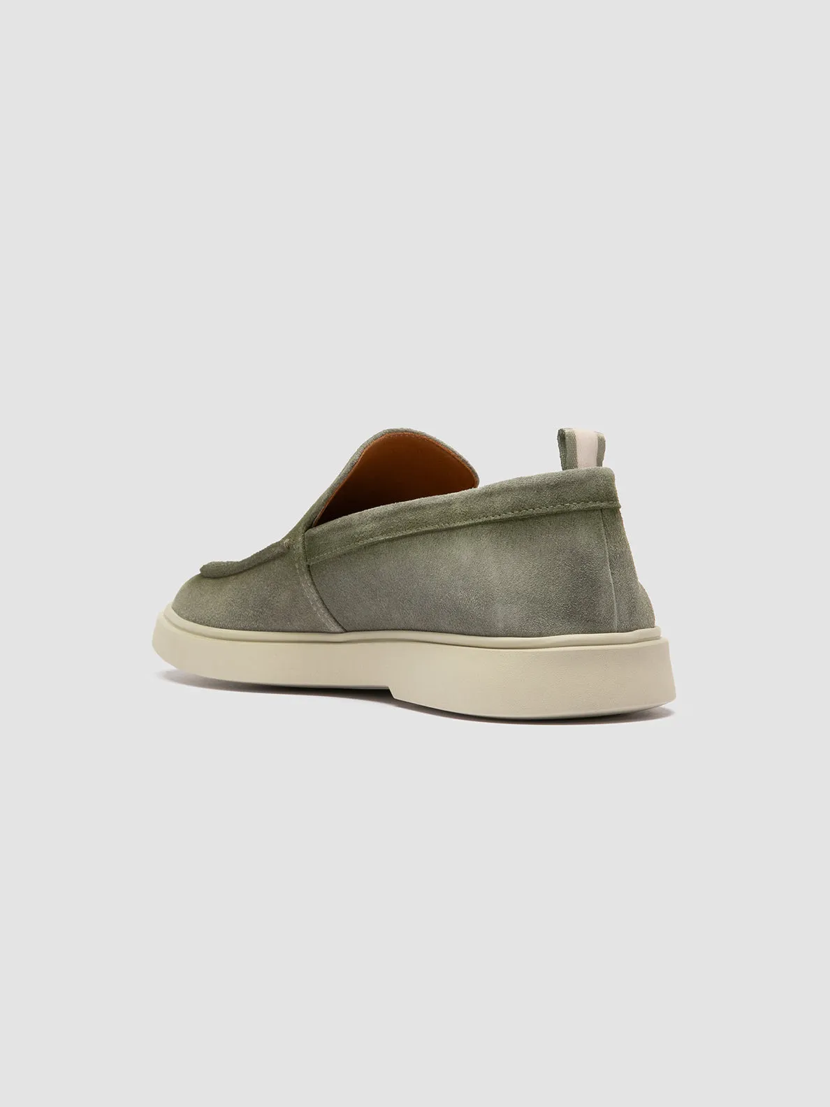 BONES 002 - Green Suede Loafers