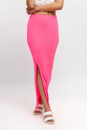 Bright Pink Fitted Skirt