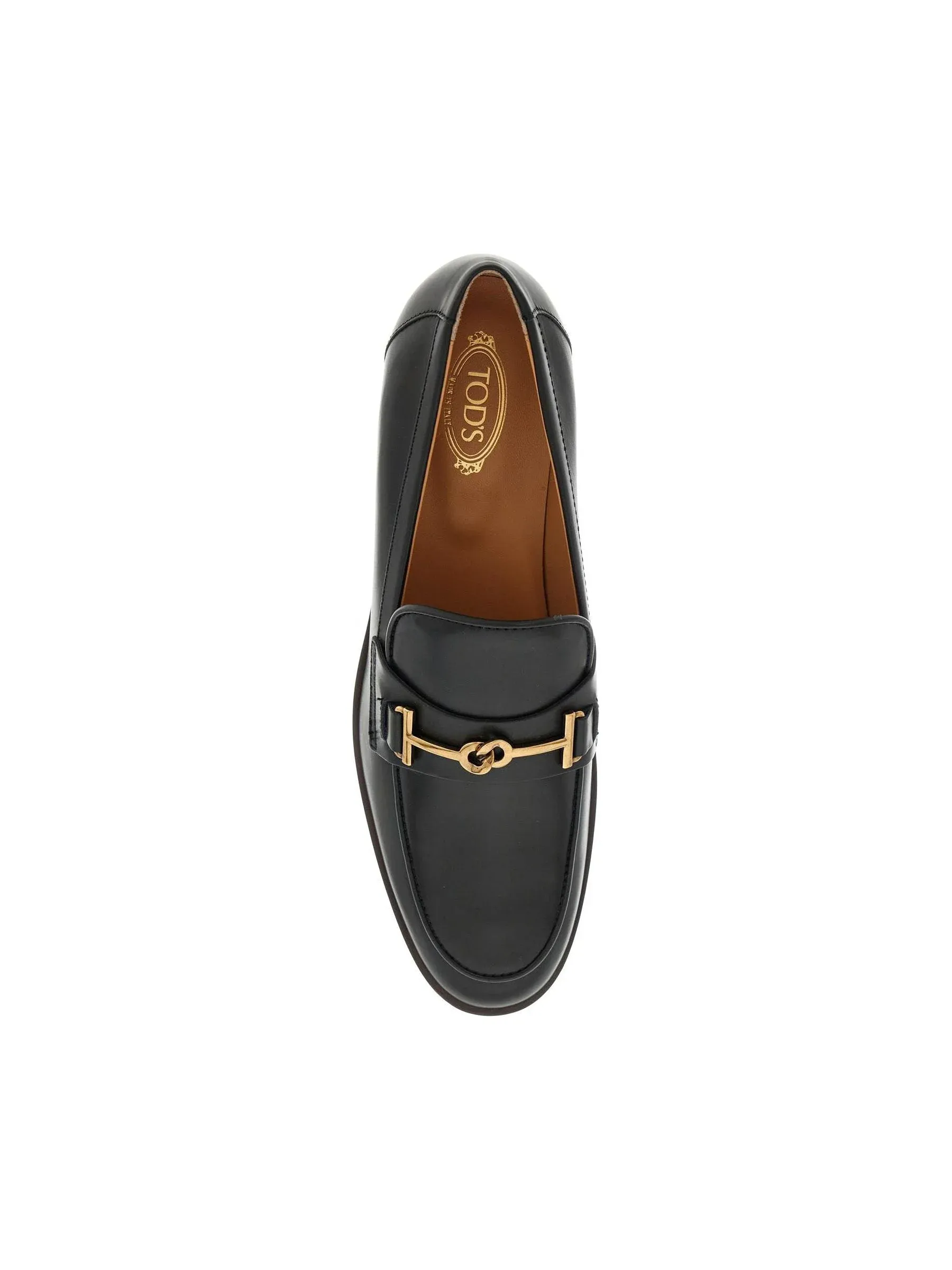 Brushed Metal Detail Loafers