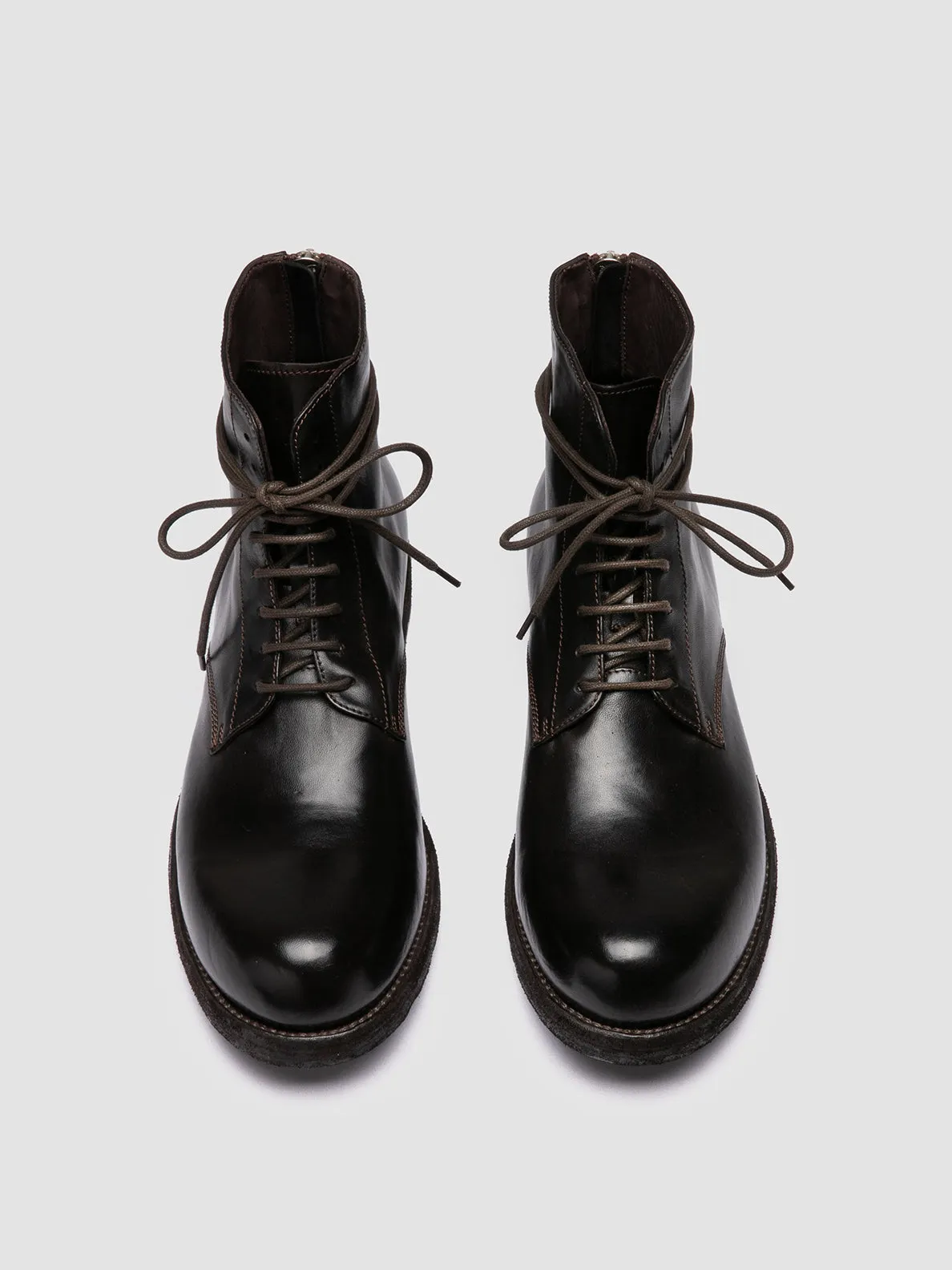 BULLA DD 102 - Brown Leather Lace-up Boots