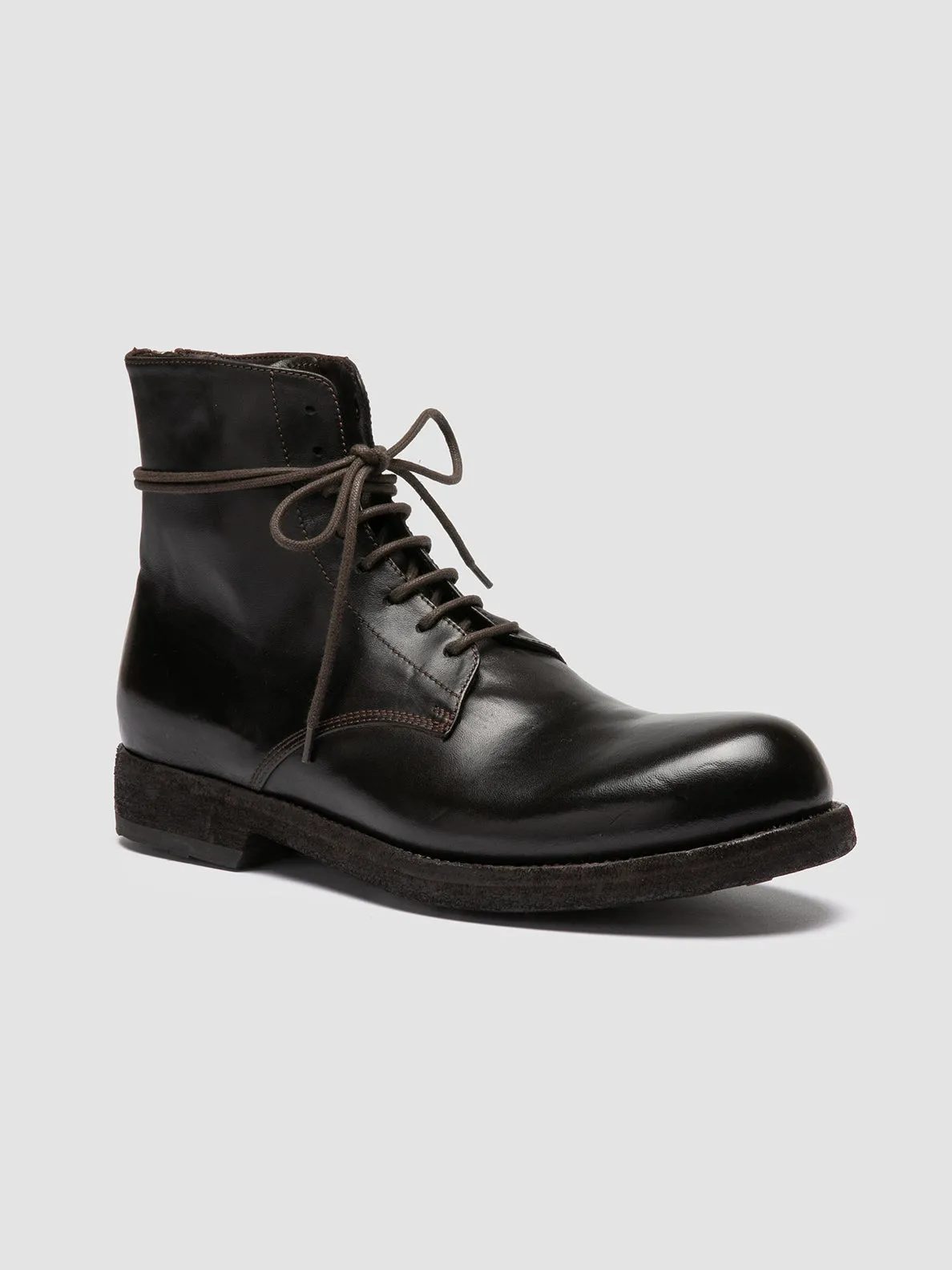 BULLA DD 102 - Brown Leather Lace-up Boots