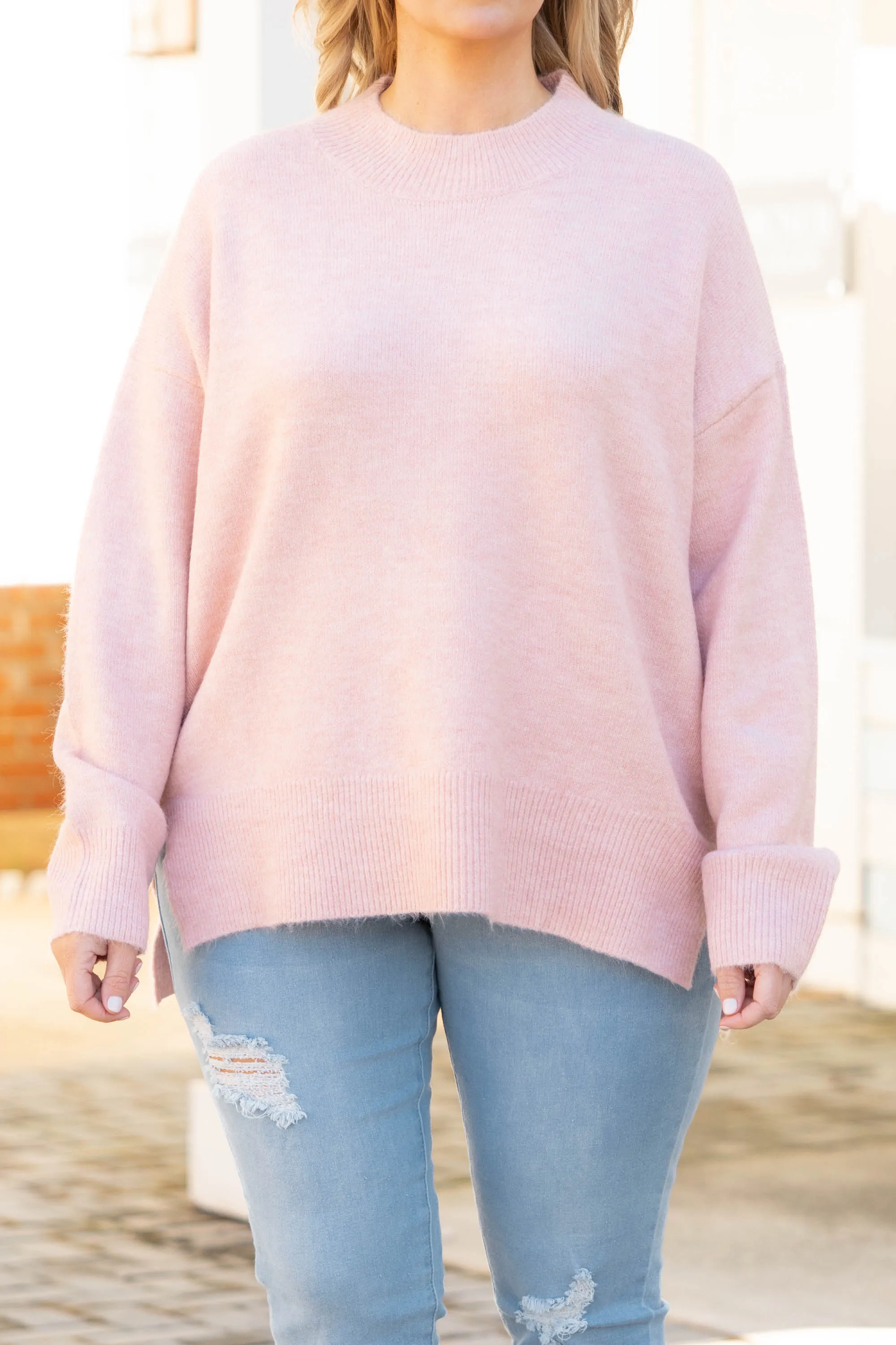 Cold Mornings Sweater, Pink