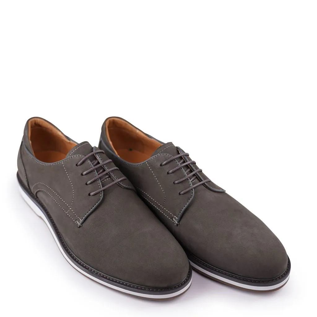 Colter Dark Grey Derby Shoes