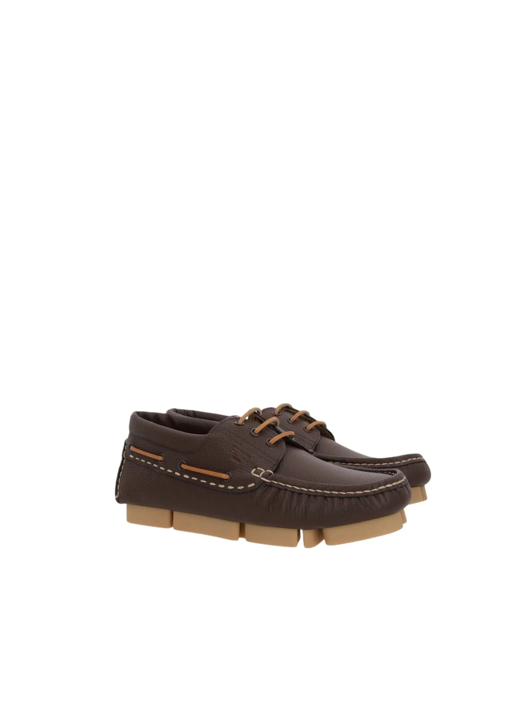 Deck Pebbled Leather Boat Shoes