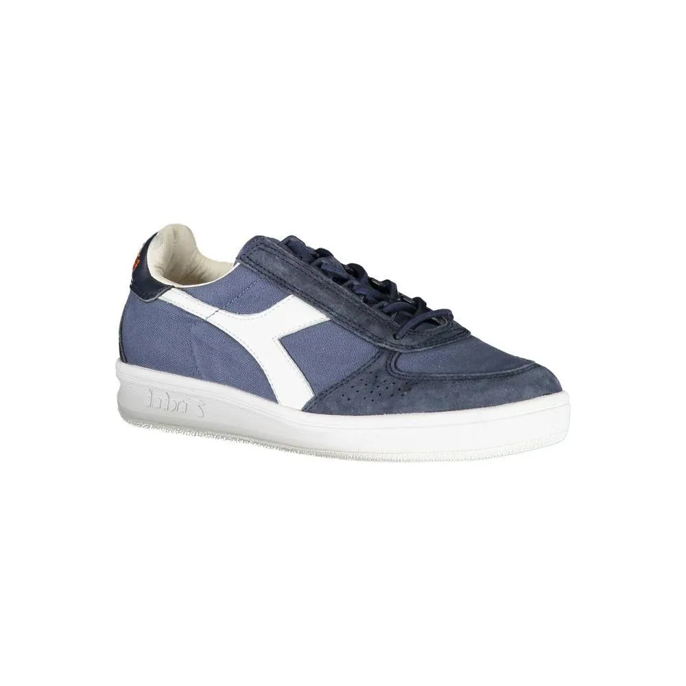 Diadora Chic Blue Contrast Lace-Up Sneakers