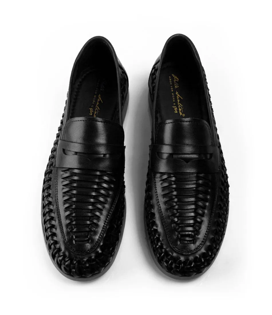 FlexWeave Loafers - Black