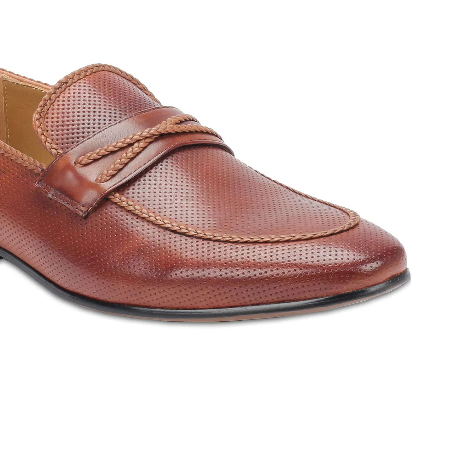 Gabriel almond Toe Perforated Men's Loafer