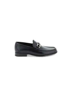 Gancini Grained Leather Loafer