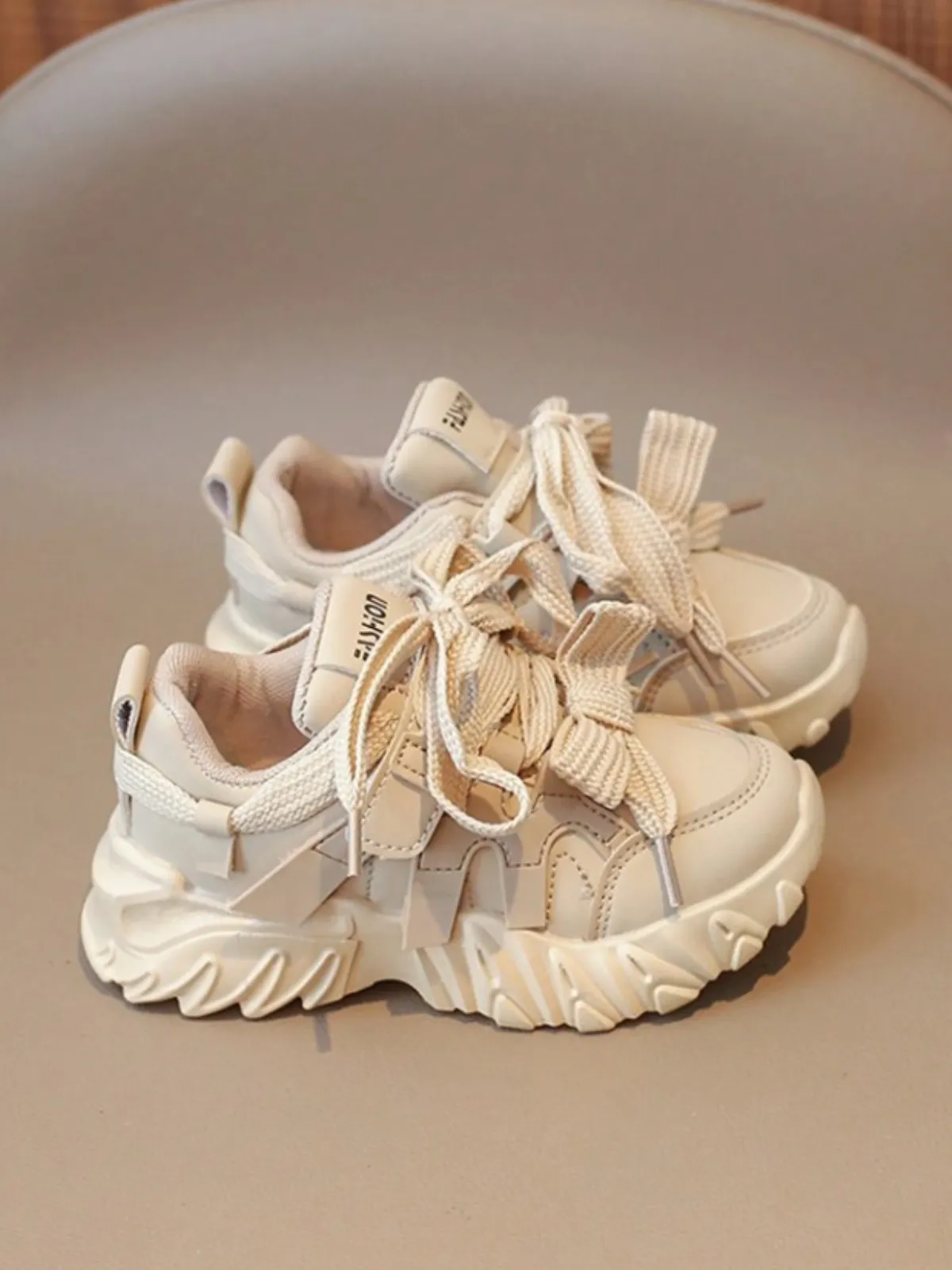 Girls Chunky Sneakers with Oversized Laces By Liv and Mia