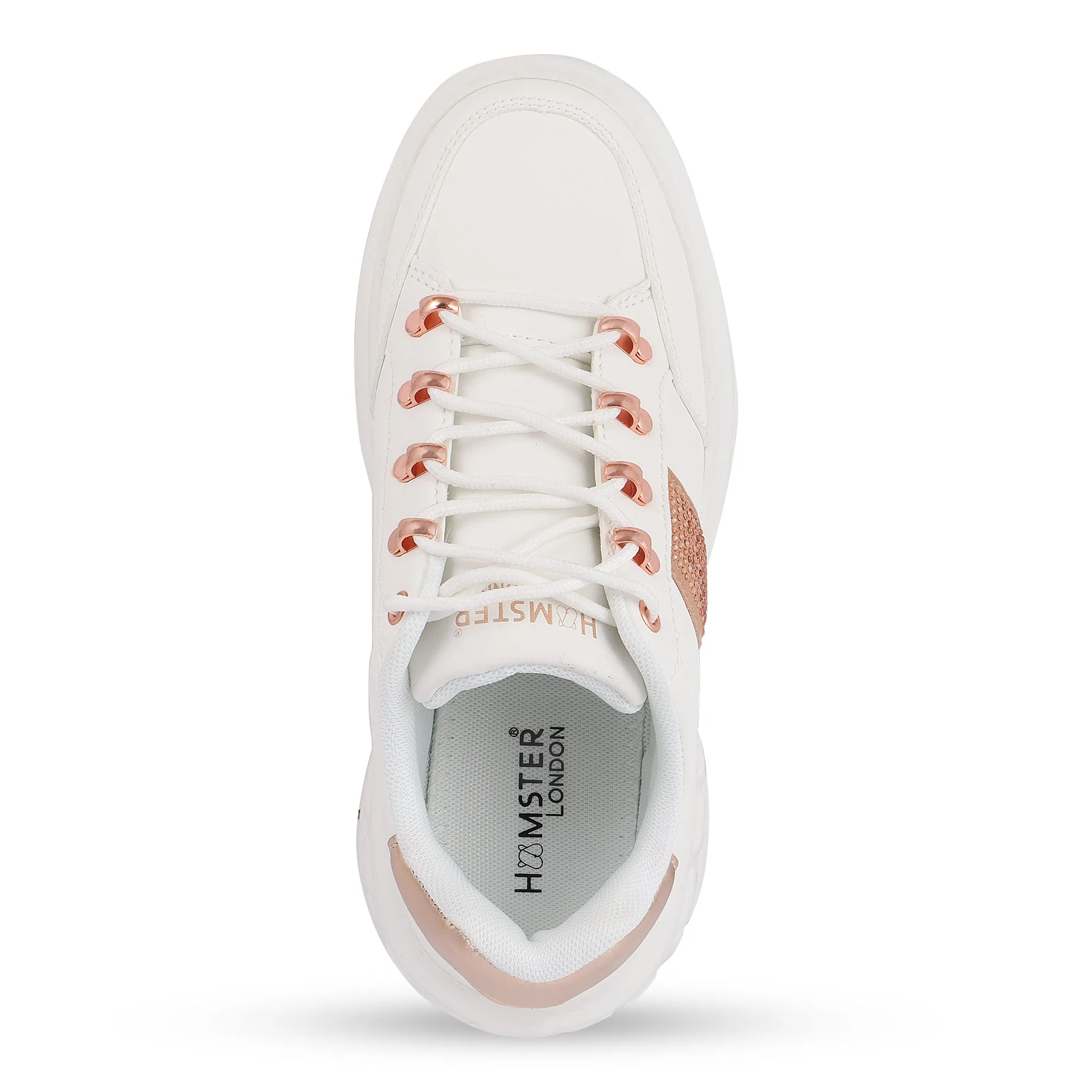 Hamster London Heli Gold Stripe Party Sneakers