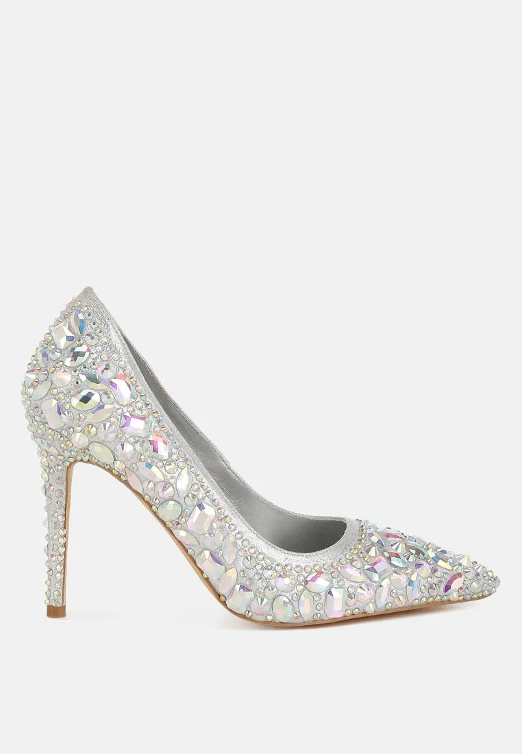 Iceout Diamante & Rhinestone Embellishments Pumps