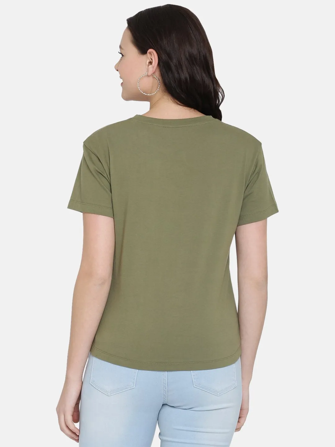 IS.U Olive Short Sleeve T-Shirt