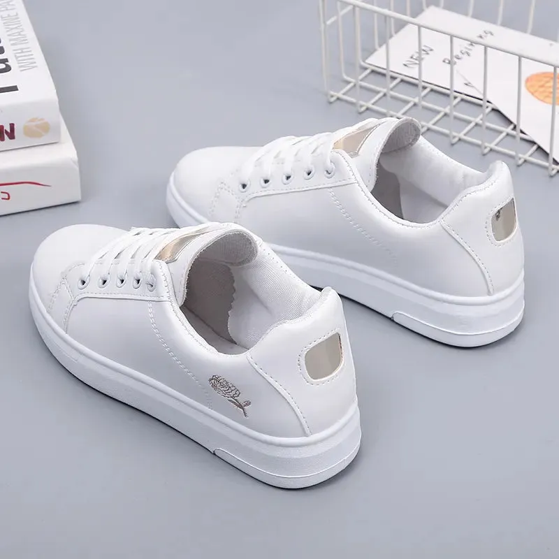 Joskaa 2024 New White Platform Shoes Sneakers