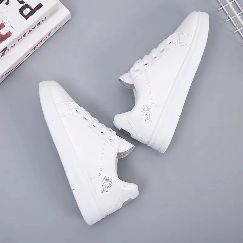 Joskaa 2024 New White Platform Shoes Sneakers