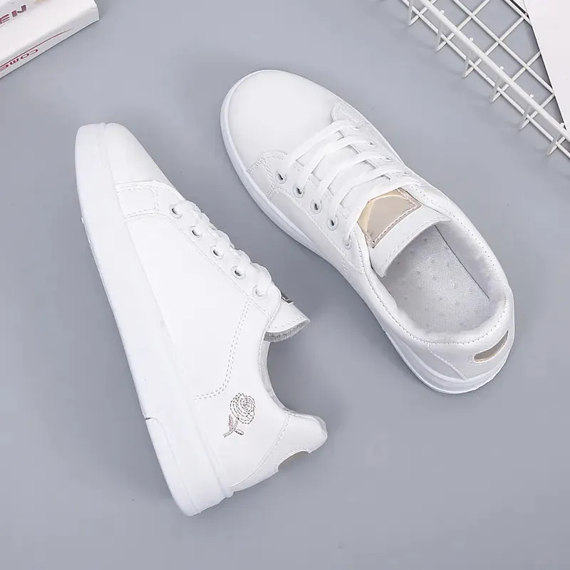 Joskaa 2024 New White Platform Shoes Sneakers