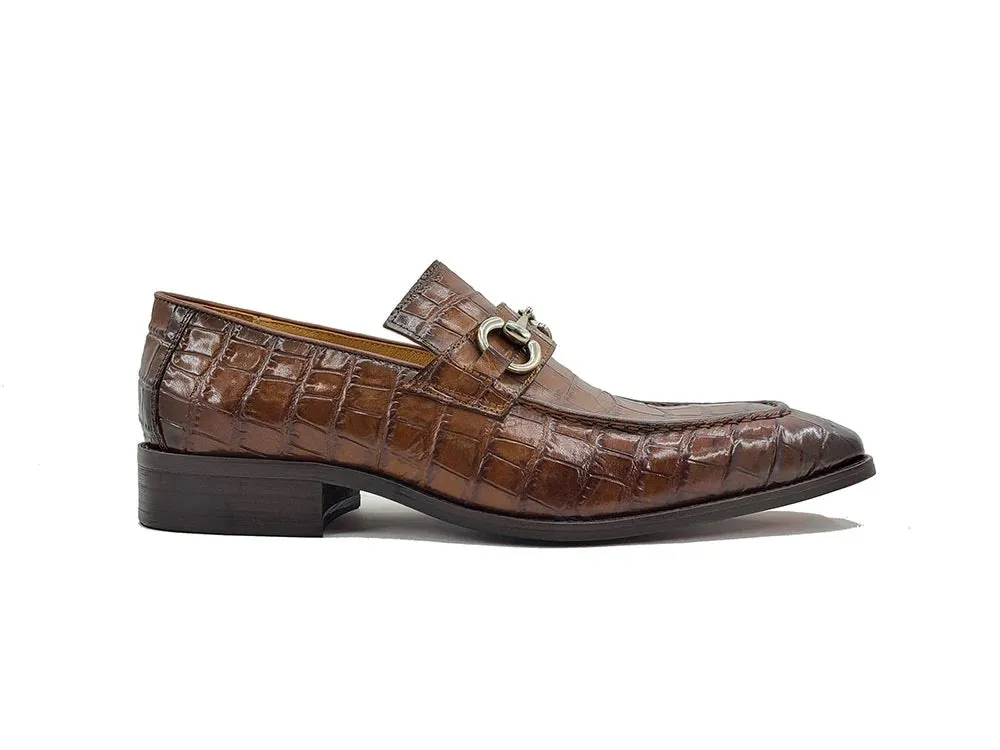 Karson Embossed Leather Loafer