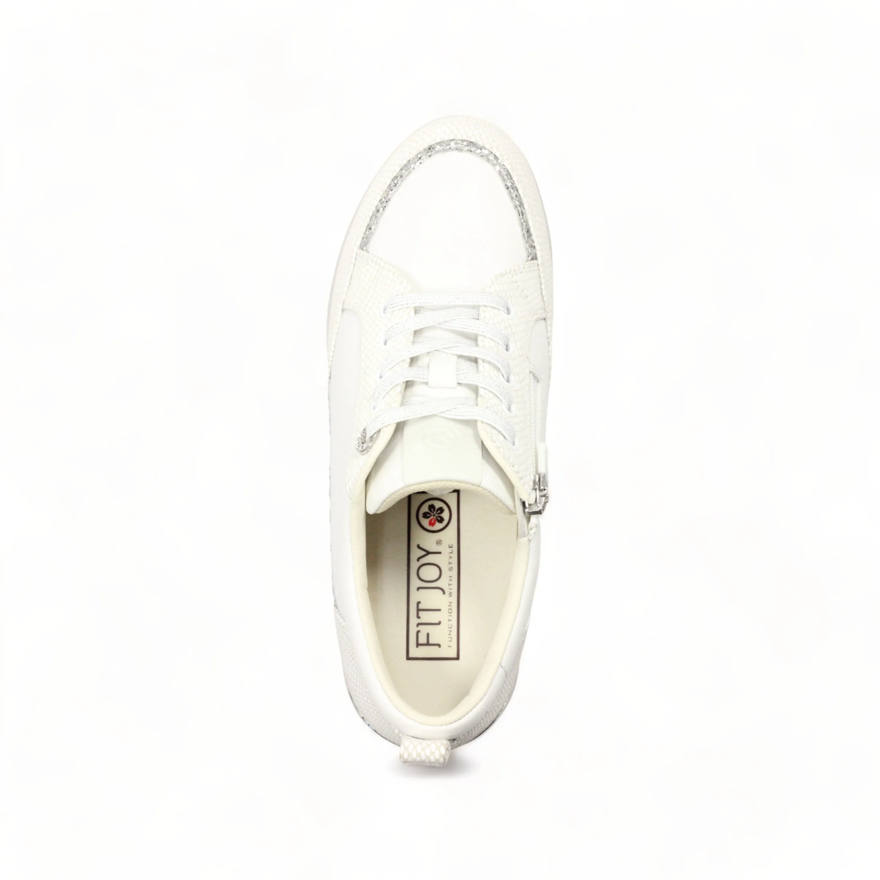 Lightweight Soft Sheepskin sneakers with Swarovski crystal glass eyelet and brightful glitter decoration #FJ103