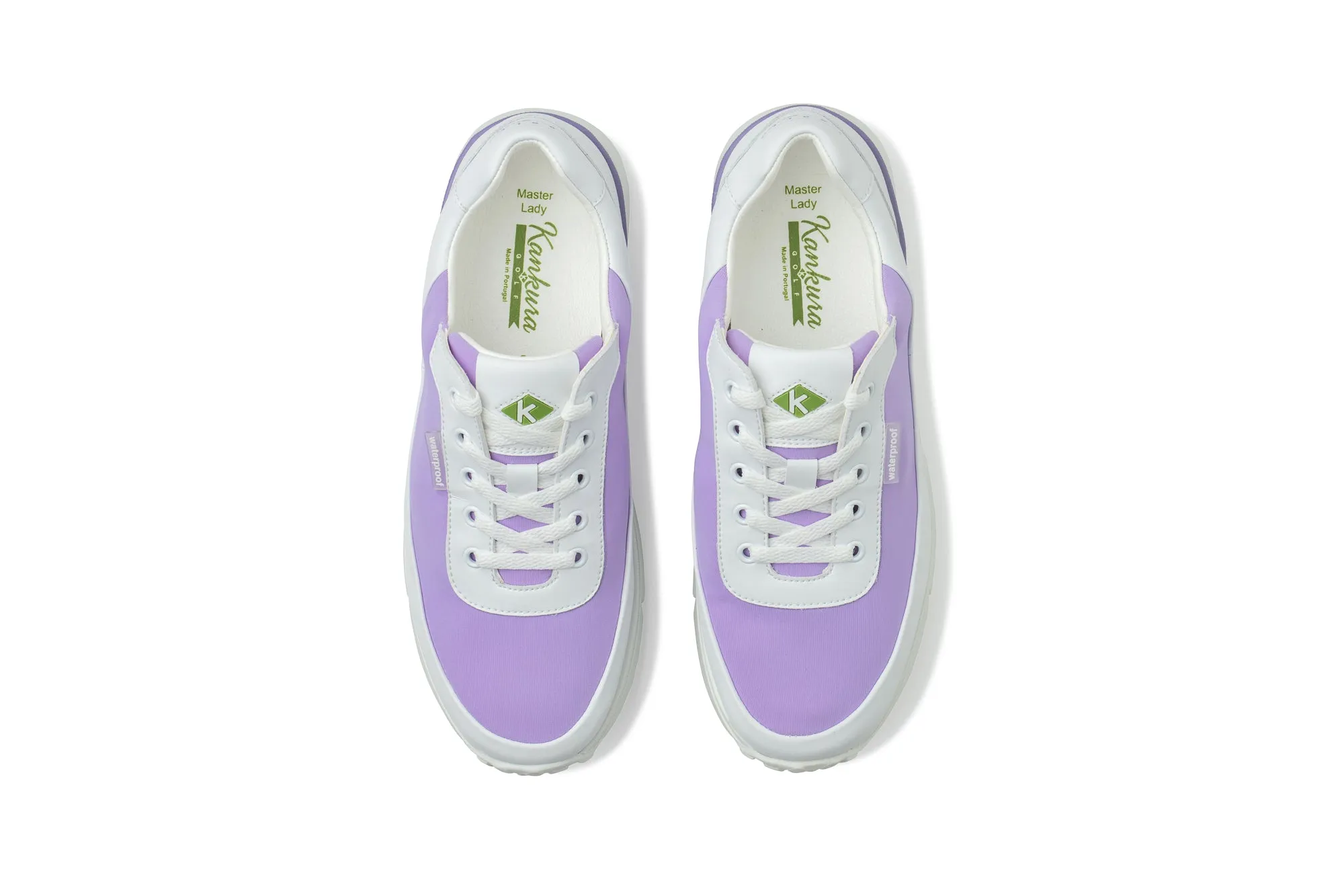 Master Lady 03   White|Lavender   Women's Golf Shoes ML003 15