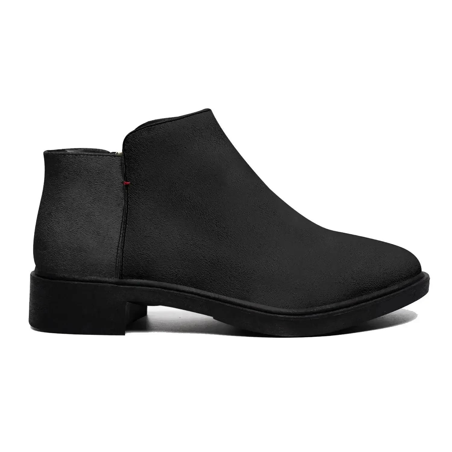 Men Classic Black Zipper Boots