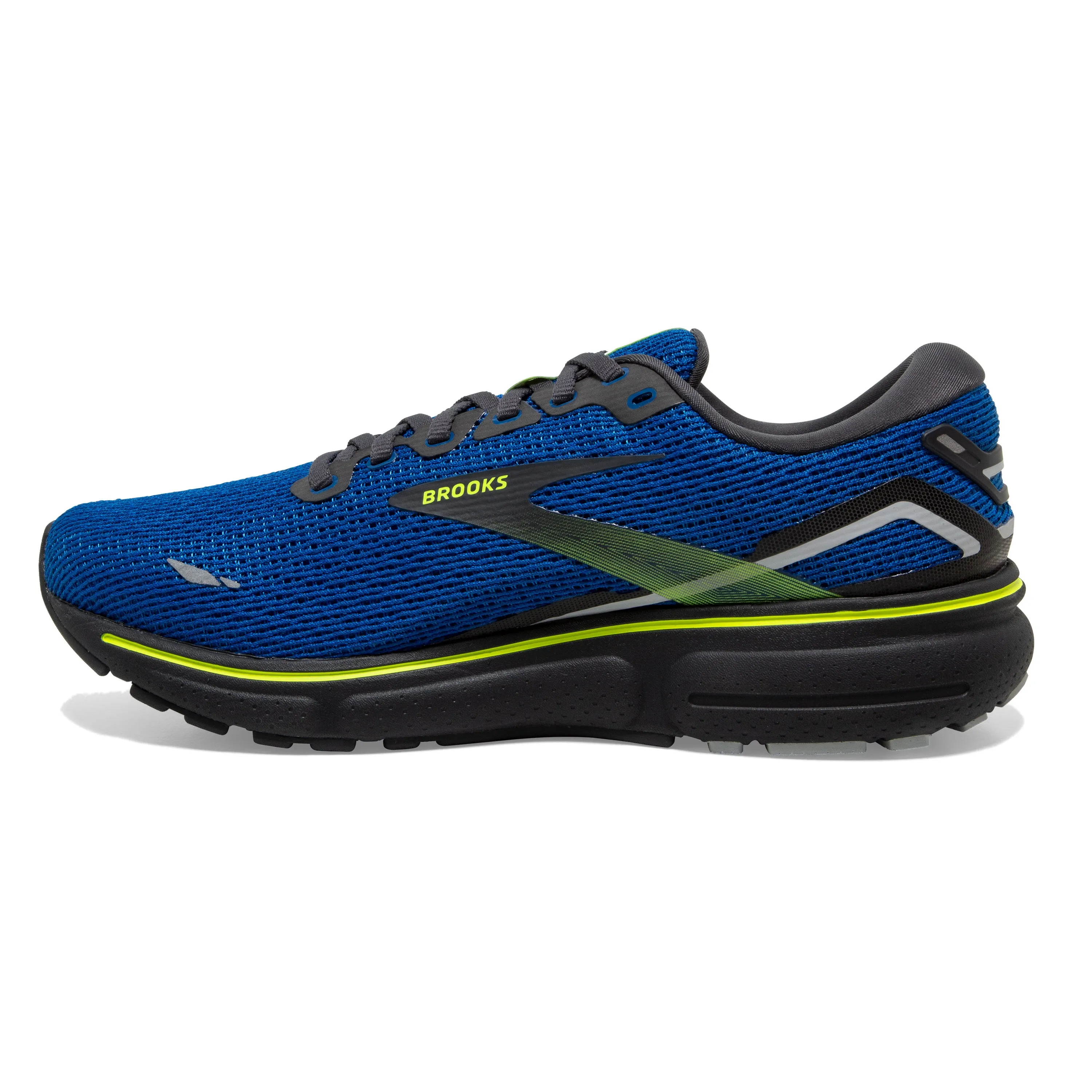 Men's Brooks Ghost 15 1103931D403 Color: Blue/Ebony/Grey