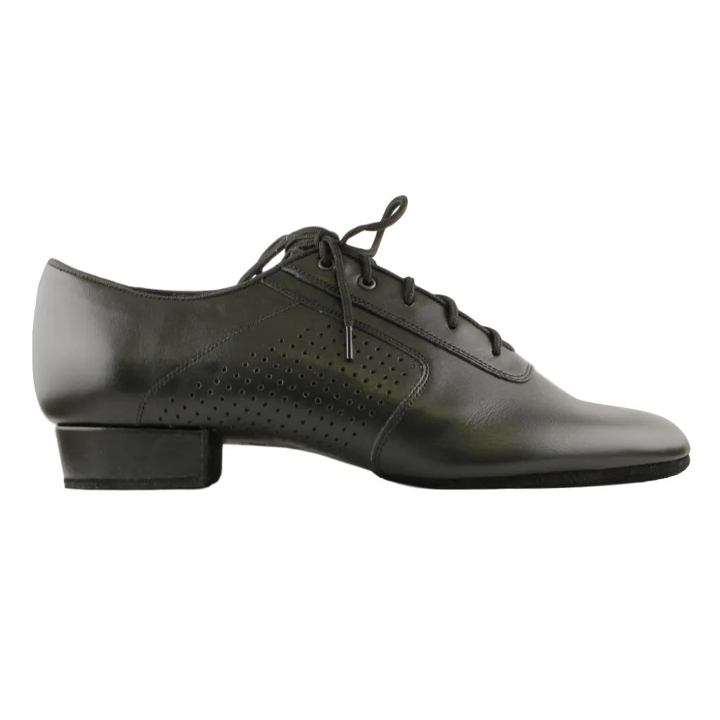 Men's Smooth Dance Shoes, 1109 Oxford Flexi M, Black Leather