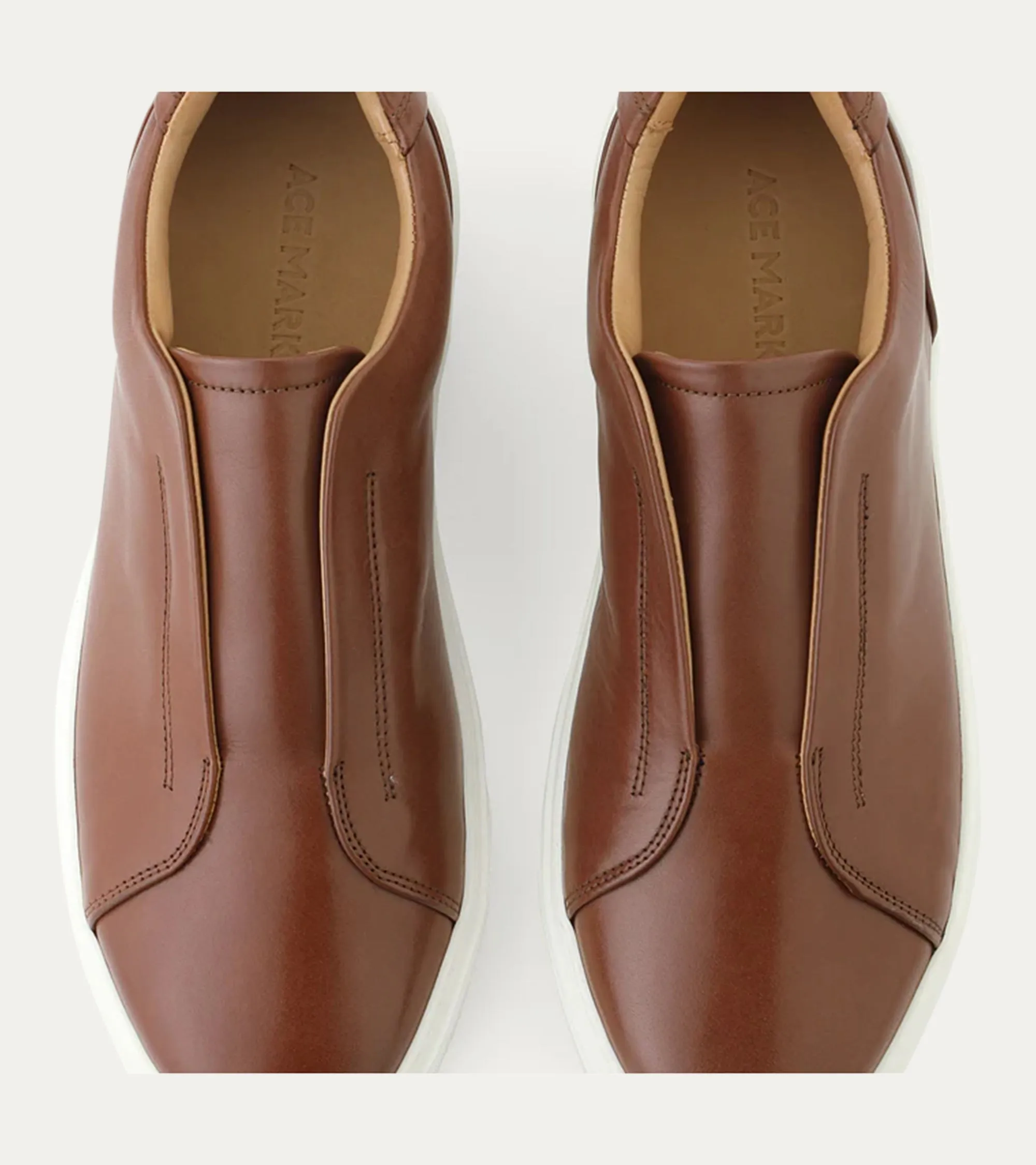 Misto Slip-On Sneaker In Cognac Leather