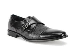 New Men's 19308A Single Monkstrap Cap Toe Dress Loafers Shoes