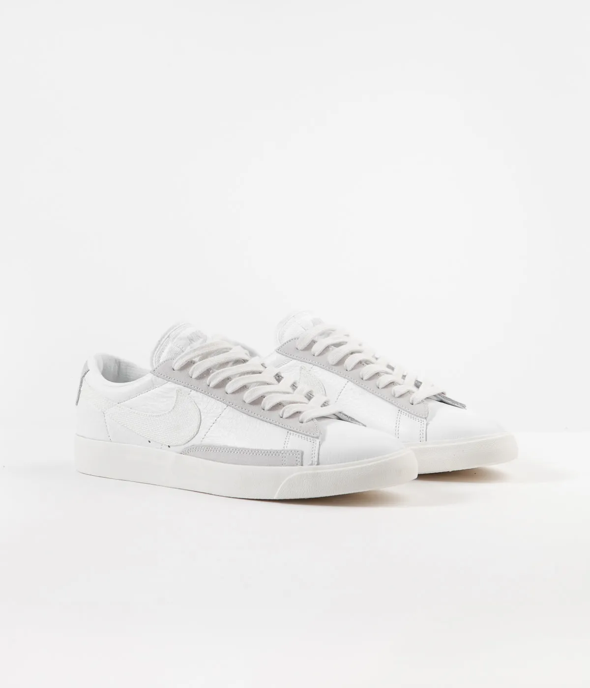 Nike Blazer Low Leather Shoes - White / Sail - Platinum Tint