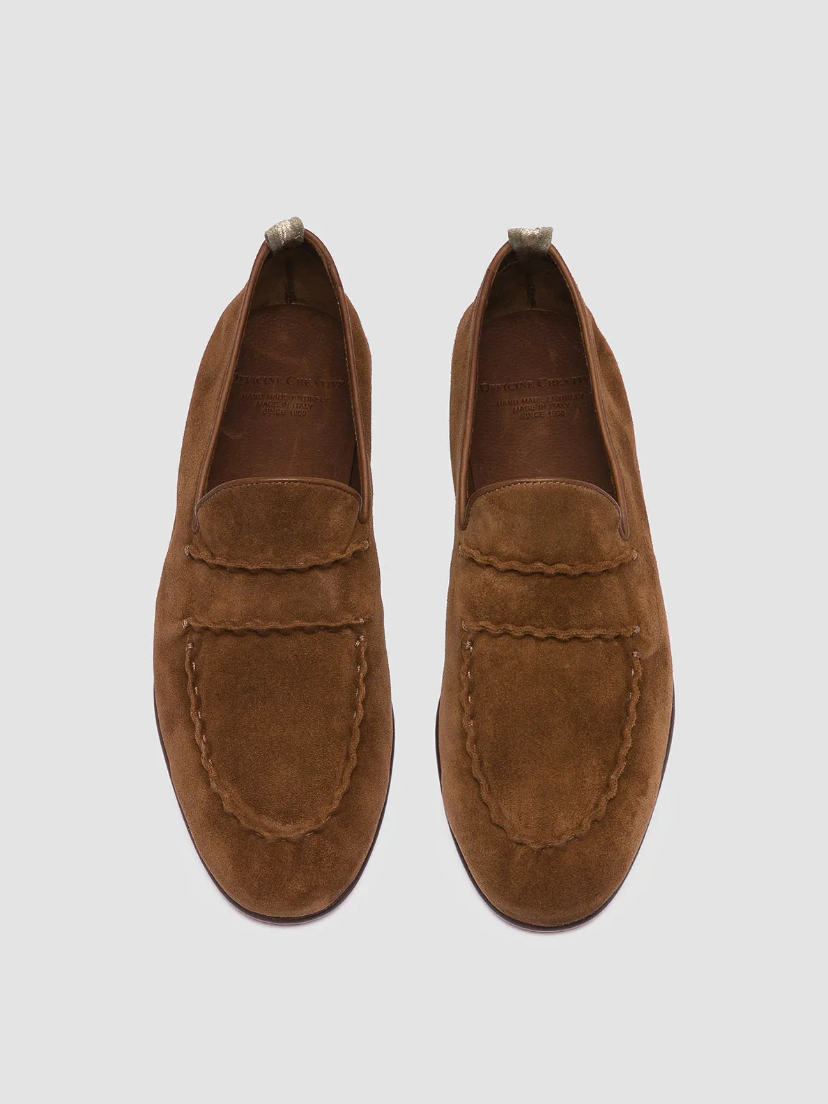 OLIVER 001 - Brown Suede Venetian Loafers