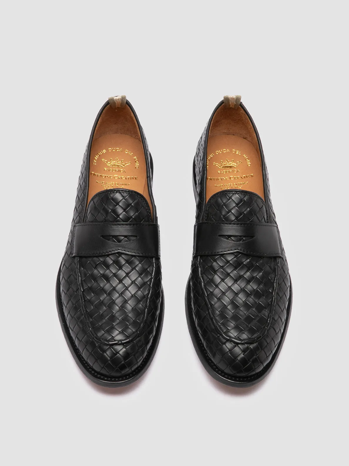 OPERA 003 - Black Leather Penny Loafers