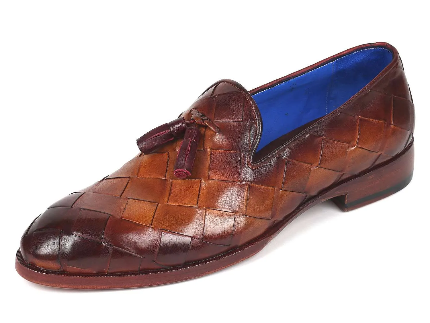 Paul Parkman Men's Brown Braided Loafers