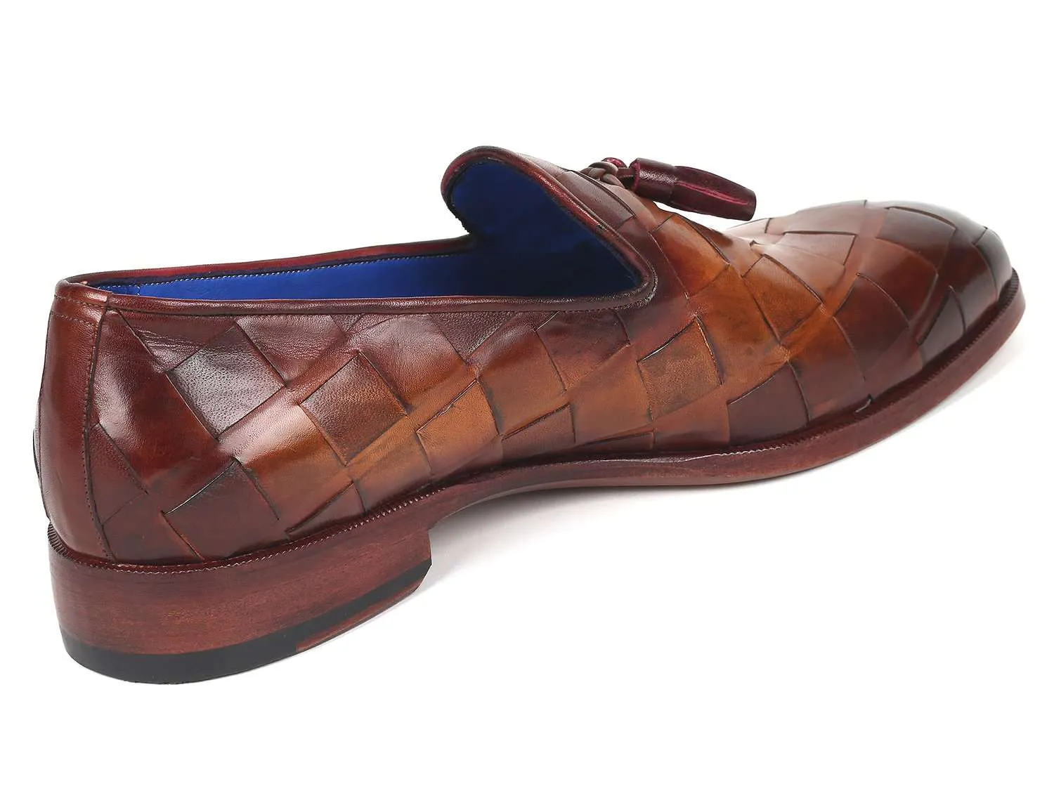 Paul Parkman Men's Brown Braided Loafers