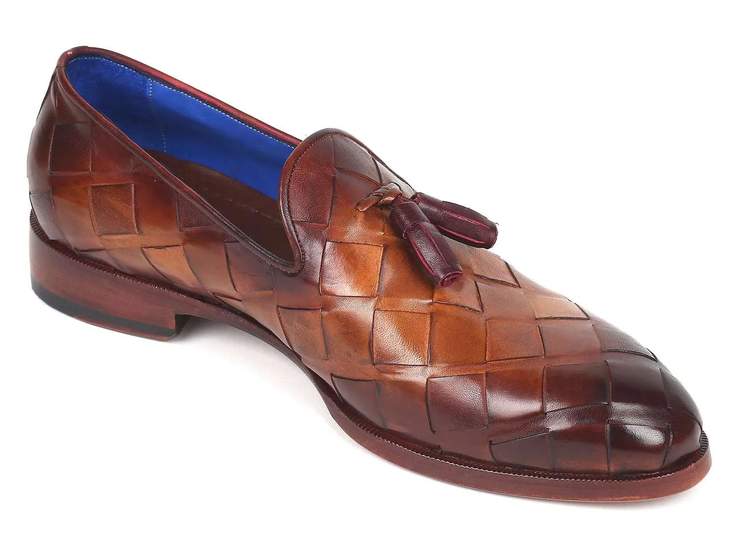 Paul Parkman Men's Brown Braided Loafers